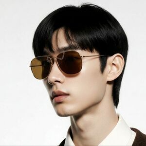 Maui Jim Wiki Wiki  Gold  Brown Aviator Sunglasses Unisex